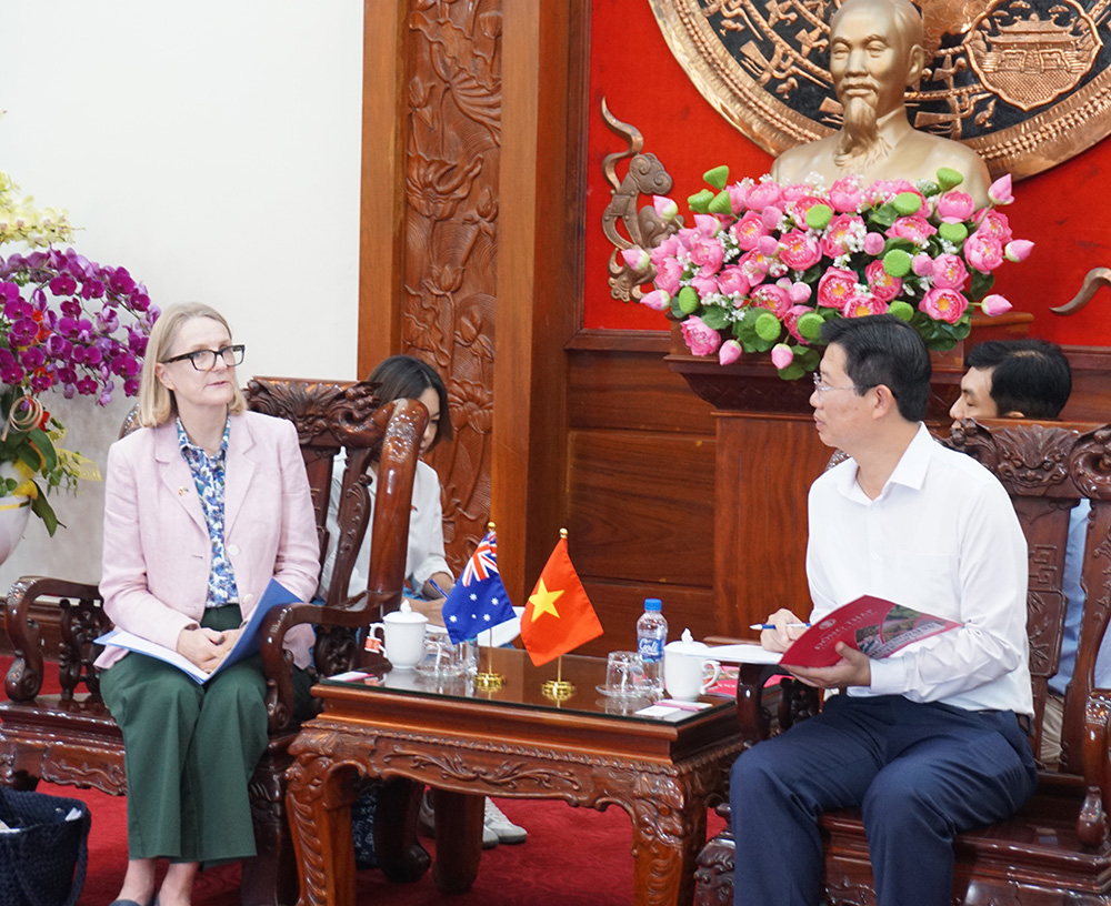 Provincial leaders receive and work with the Delegation of the Consulate General of Australia